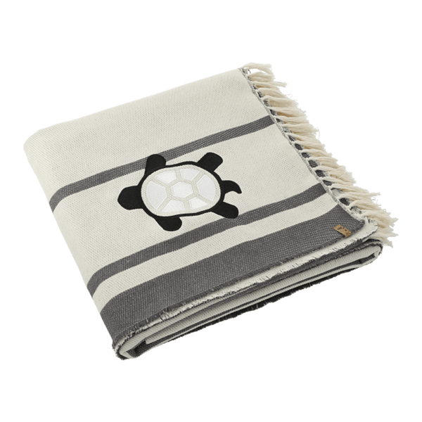 Custom Logo Organic Striped Cotton Throw Blanket