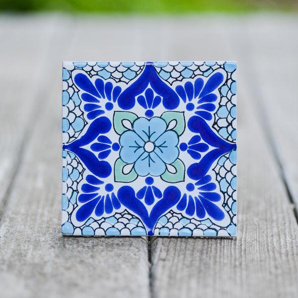 Laila Ceramic Tile Coaster Set Coasters & Trivets - Coasters & Trivets, The Santa Barbara Company - 1